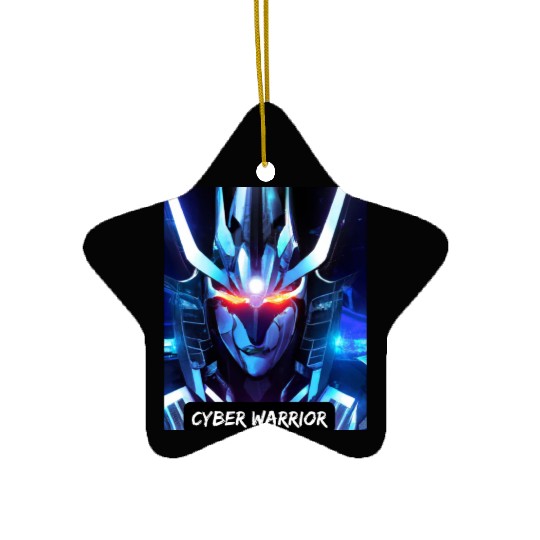 Cyber Warrior Ceramic Ornaments