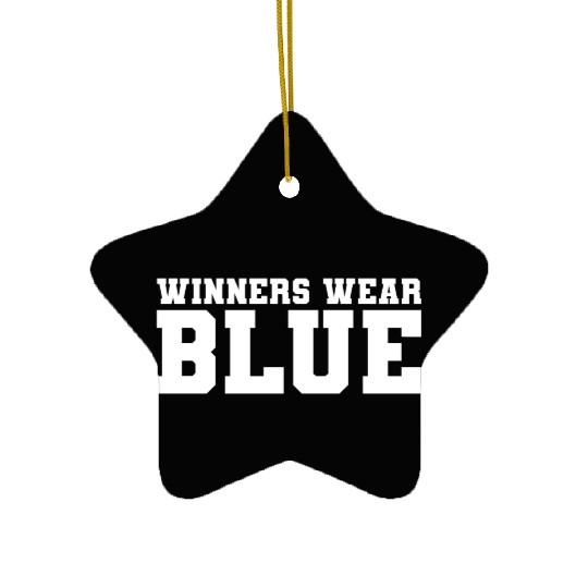 High School Musical EJ Winners Wear Blue Tank Ceramic Ornaments