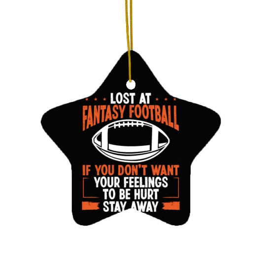 Fantasy Football Player Winner Team Trophy Ceramic Ornaments