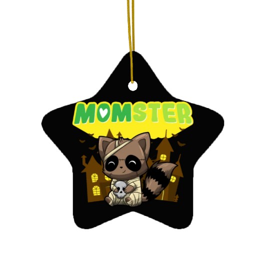 Momster Monster Mom Scary Halloween Mommy Costume Ceramic Ornaments