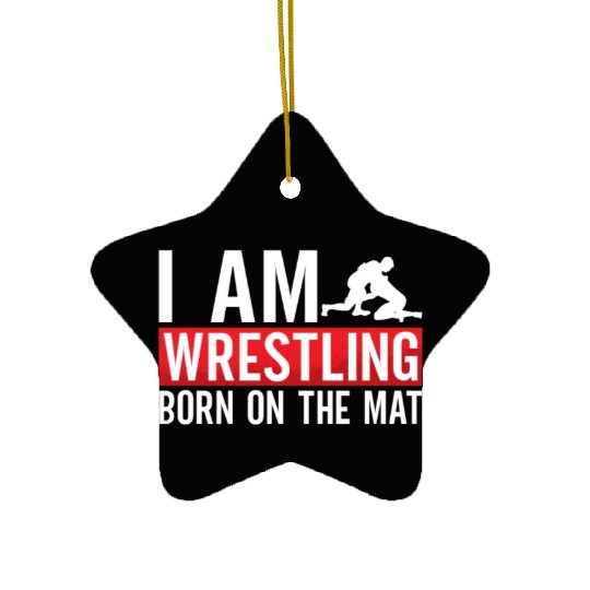 Catch Wrestling I Am Wrestling Wrestler Fight Ceramic Ornaments
