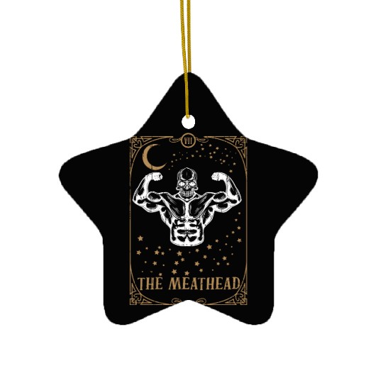 Gym Tarot Card Occult Club Gothic Meat Muscle Ceramic Ornaments