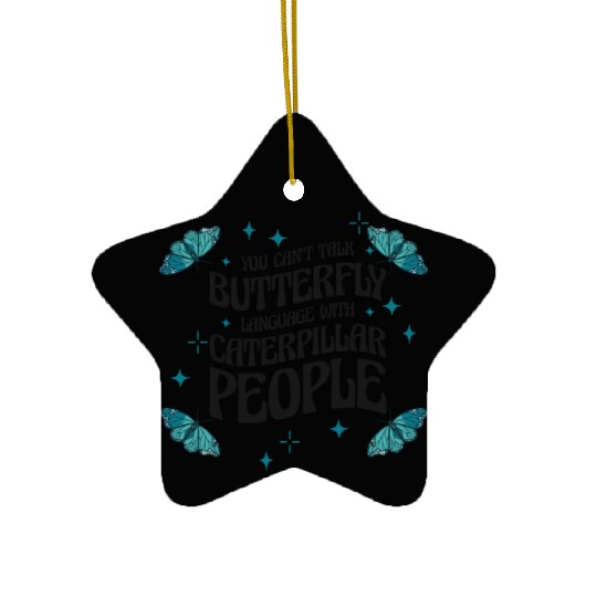 Celestial Art Butterfly Talking Mystical Insect Ceramic Ornaments