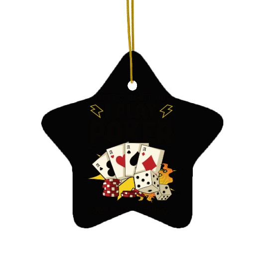 Poker Casino Poker Player Gambling Roulette Gift Ceramic Ornaments