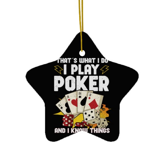 Poker Casino Poker Player Gambling Roulette Gift Ceramic Ornaments