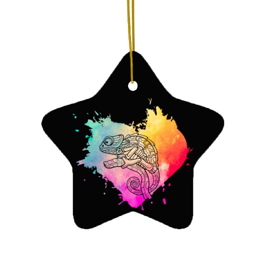 Chameleon Ceramic Ornaments