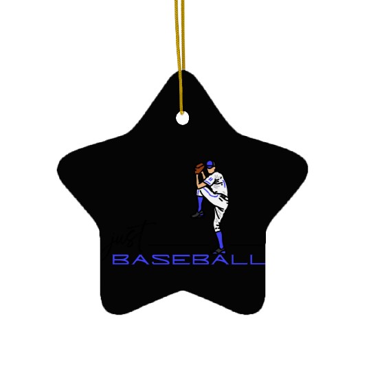 Just Baseball (Pitcher) Ceramic Ornaments