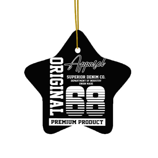 1968 Vintage Birthday Vintage Gift Retro Ceramic Ornaments