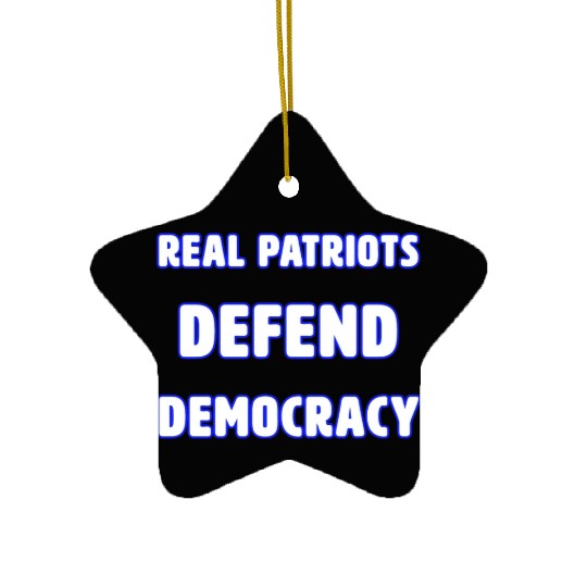 DEMOCRACY 3 Ceramic Ornaments