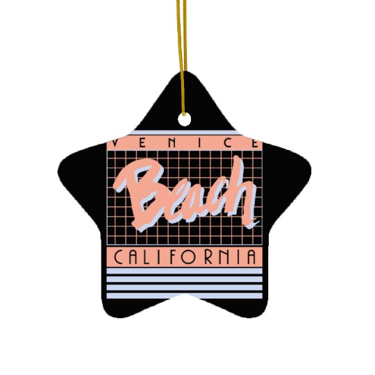 Venice Beach California Ceramic Ornaments