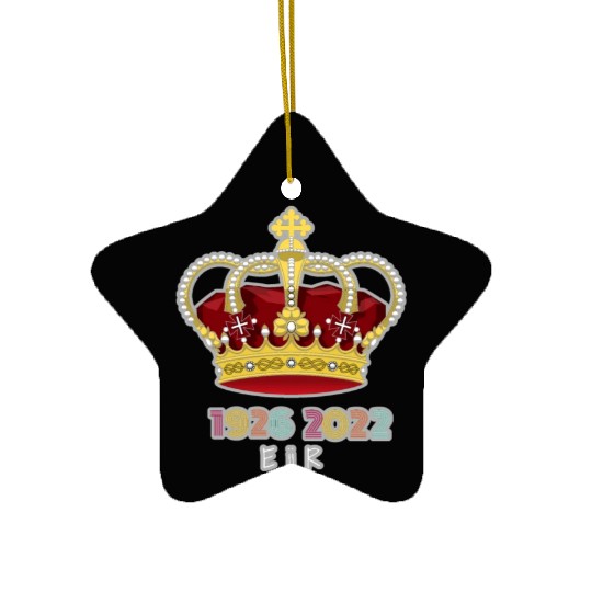 Queen Elizabeth II Royal Coat Emblem Monarch Crown Ceramic Ornaments