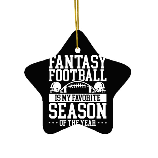 Fantasy Football is my Favorite Season Player Ceramic Ornaments