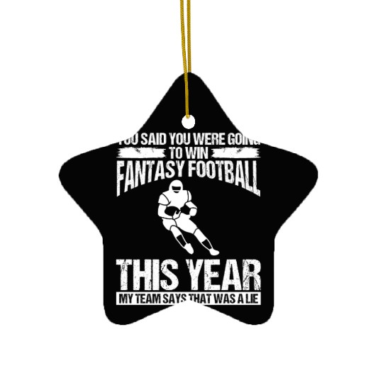 Fantasy Football Player Football Team Funny Ceramic Ornaments
