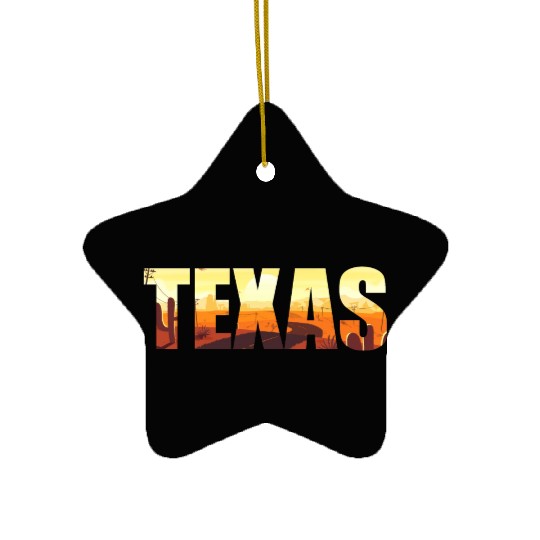 Texas city USA gift Houston America Ceramic Ornaments