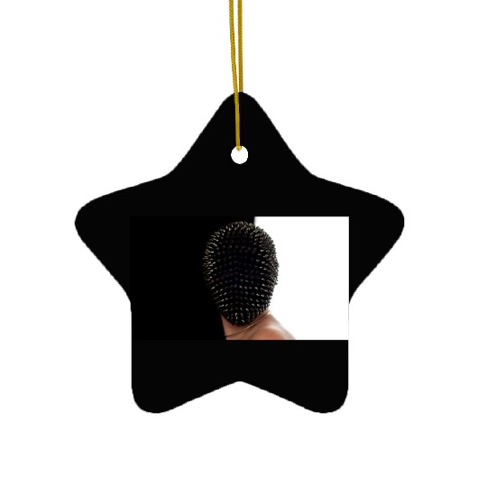 Black and white mask Ceramic Ornaments