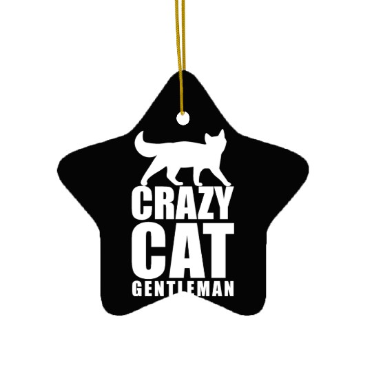 Crazy Cat Ceramic Ornaments