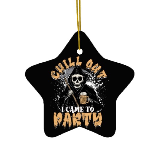 Chill out I came to party - supernatural Ceramic Ornaments
