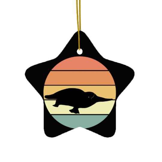 Retro Platypus Ceramic Ornaments