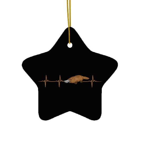 Platypus Heartbeat Ceramic Ornaments