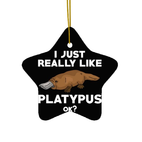 Funny Platypus Lover Ceramic Ornaments
