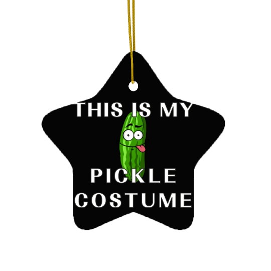 This is my Halloween pickle Costume Funny pickles Ceramic Ornaments
