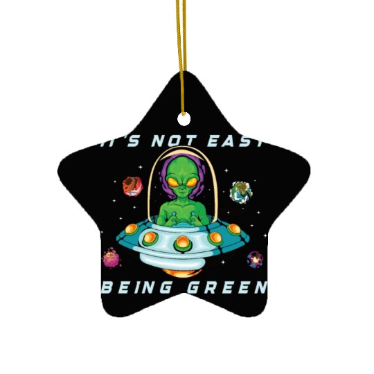 Alien Extraterrestrial Area 51 UFO Space Geek Gift Ceramic Ornaments