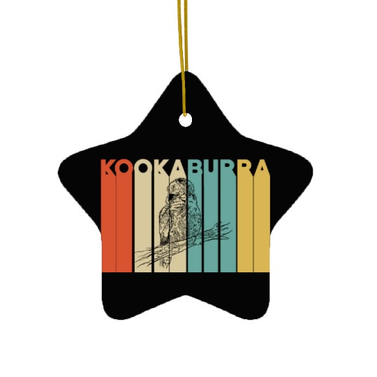 Retro Kookaburra Ceramic Ornaments