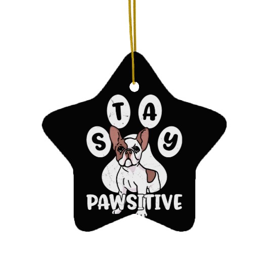 Pet Owner French Bulldog Dog Lovers Lifestyles Ceramic Ornaments