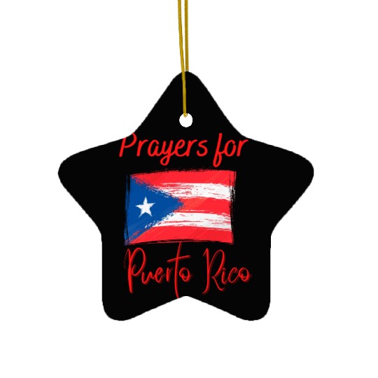 Puerto Rico Prayers Ceramic Ornaments