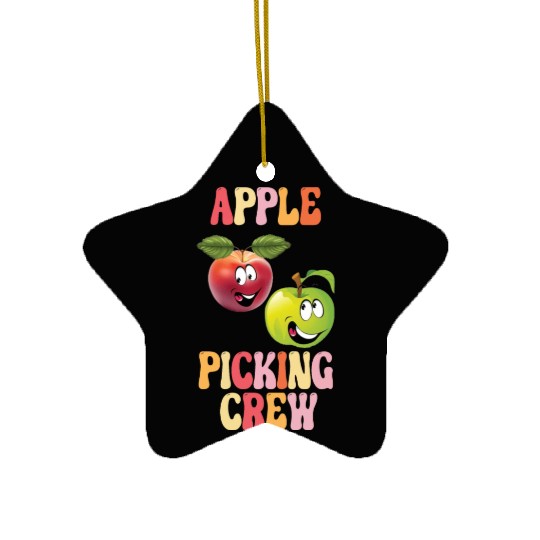 Apple Picking Crew Apple Picking Outfit Apple Ceramic Ornaments