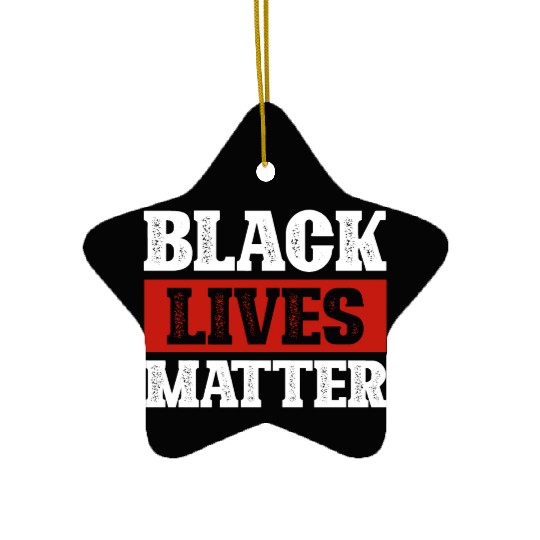 Black Lives Matter. American. African. Black Truth Ceramic Ornaments