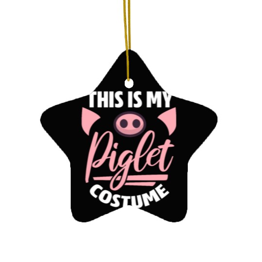 This Is My Piglet Costume, Pig Kawaii Ceramic Ornaments