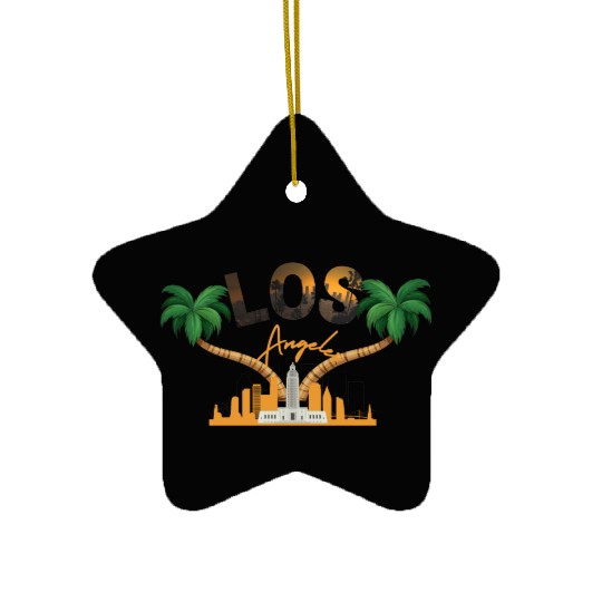 Los Angeles Ceramic Ornaments
