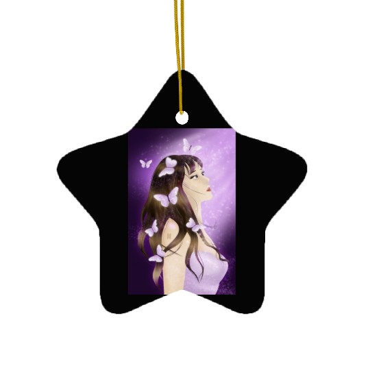 BTS Butterfly Fan Girl Ceramic Ornaments