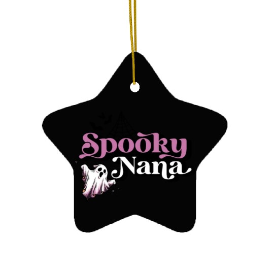 Cute Spooky Auntie Halloween Aunt Ceramic Ornaments