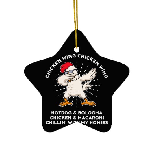 Chicken Wing Chicken Wing Ceramic Ornaments Song Lyric Hot Dog