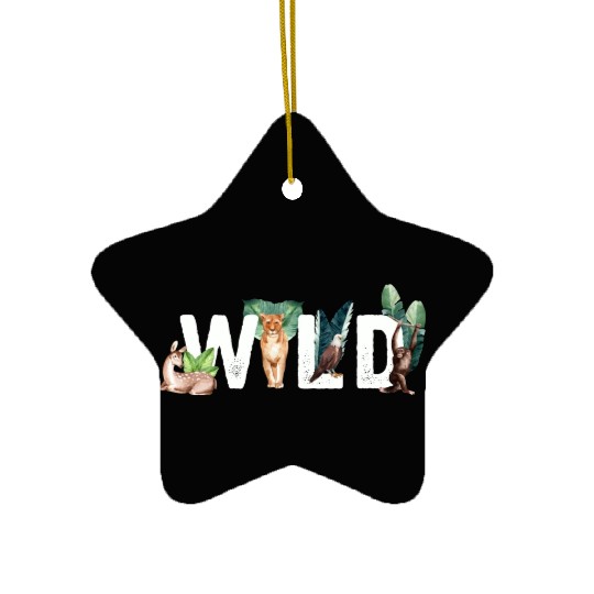 Wild Animals Cat Eagle Monkey Deer Ceramic Ornaments