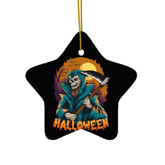 Grim Reaper Ceramic Ornaments