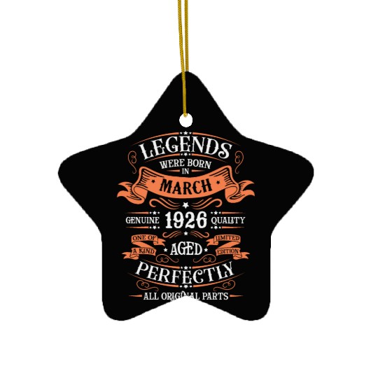 March 1926 Anniversary Vintage Gift Idea 1926 Ceramic Ornaments