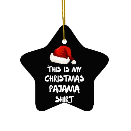 This Is My Christmas Pajama Ceramic Ornaments Xmas Lights