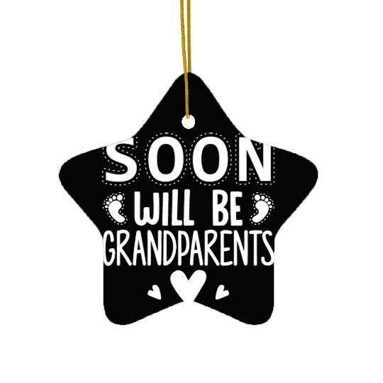 We Will Become Grandparents, Be Grandparents Ceramic Ornaments