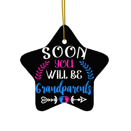 We Will Soon Become Grandparents, Be Grandparents Ceramic Ornaments