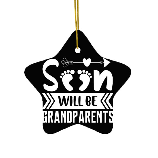 We Will Soon Become Grandparents, Be Grandparents Ceramic Ornaments