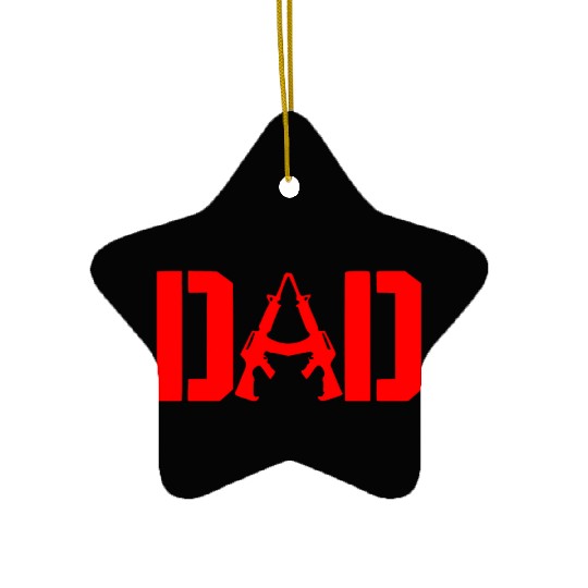 2A Dad ©WhiteTigerLLC.Com LIKE US ON FACEBOOK Ceramic Ornaments