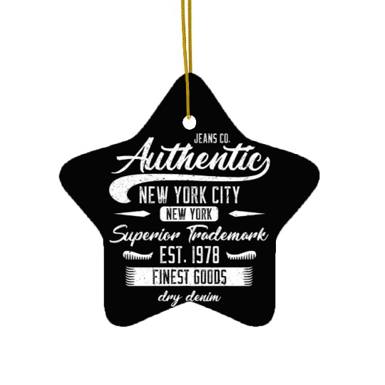 New York City Born In 1978 Vintage Birthday Ceramic Ornaments