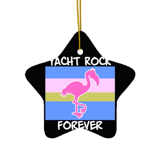 Yacht Rock Forever Ceramic Ornaments 80s Style flamingo