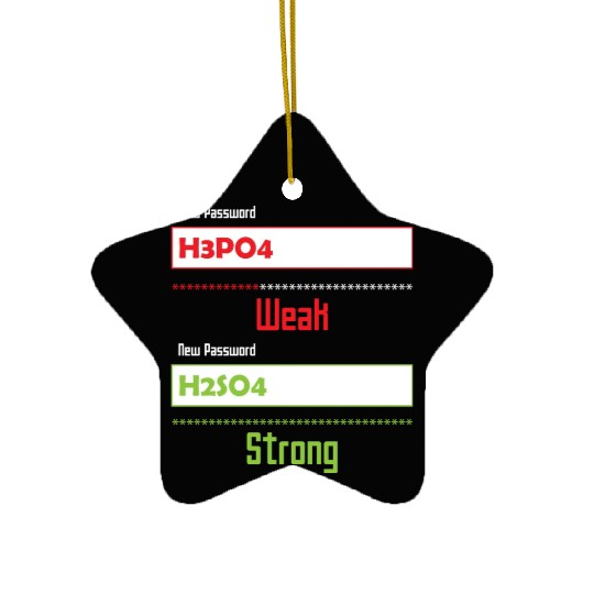 Science Teacher Password Humor Nerdy Chemistry Ceramic Ornaments