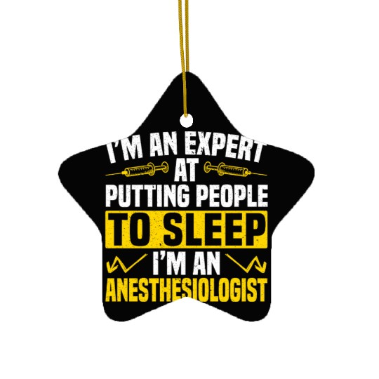 Anesthesiologist Doctor Medicine Anesthesia Ceramic Ornaments