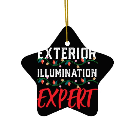Funny Christmas Light Exterior Illumination Expert Ceramic Ornaments