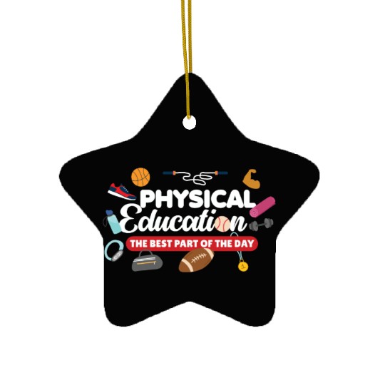Physical Teacher Phys Ed Physical Education Ceramic Ornaments